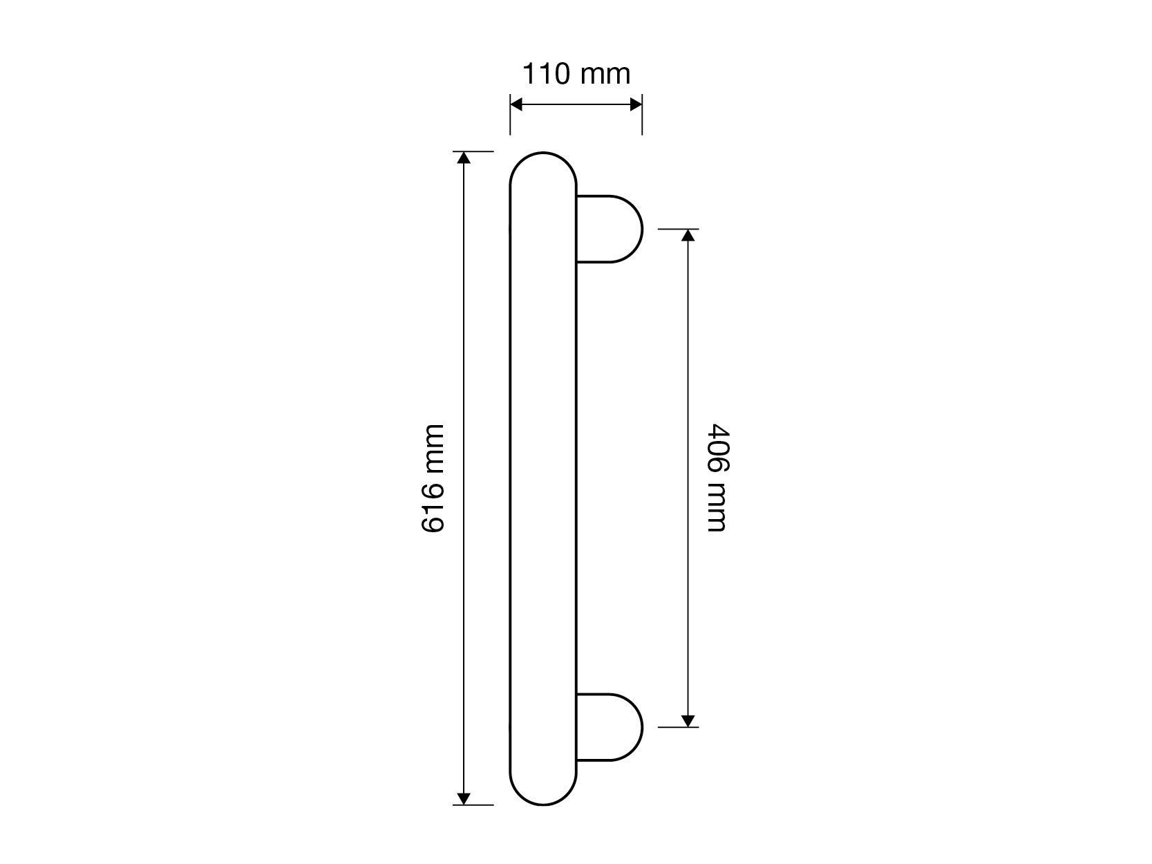 Классический стиль латунная ручка с кристаллами Swarovski® LINEA CALI' ARCH-00091297 - Вид №1