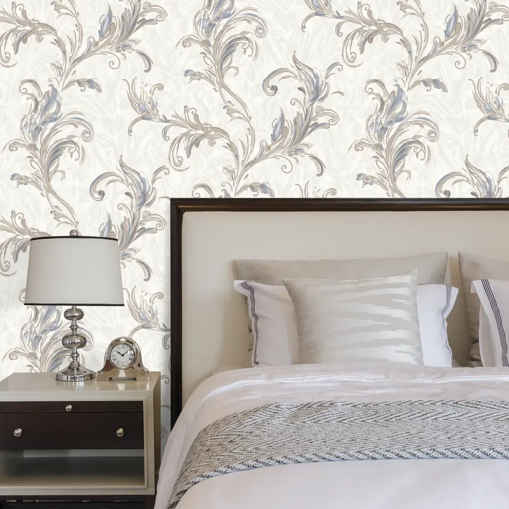 Обои флизелиновые Ornamy Miracle белые 1.06 м 8003-01 STLM-2016466 - Вид №2