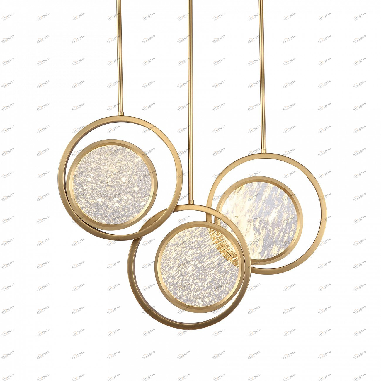 Светильник подвесной 110х65 см золотой Moon Light MD8700-3A brushed DELIGHT COLLECTION ДИЗАЙНЕРСКИЕ 00-3882321 Золото;прозрачный 