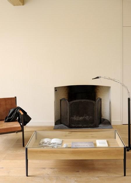 Ethnicraft Прямоугольный журнальный столик из дерева и стекла Oak window 051427 - Вид №4