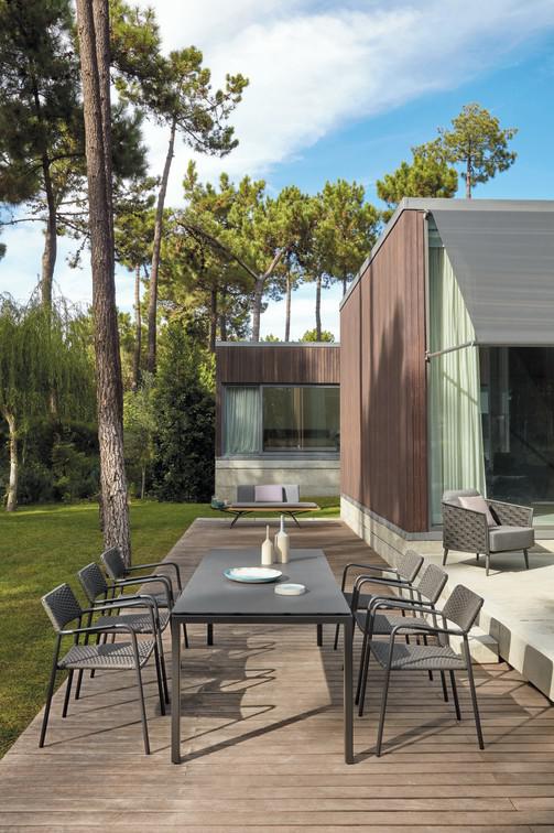 MNST1176 Обеденный стол pcsts lava 105см x 105см Manutti Trento - Вид №3