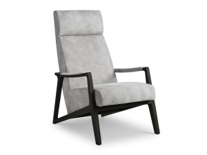 Кожаное кресло с подлокотниками