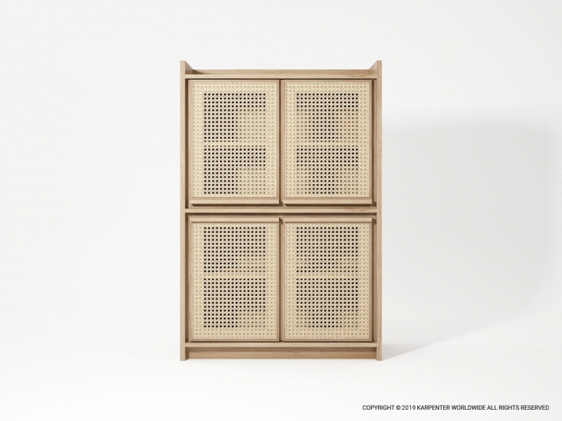 571_1161 Шкаф с 4 дверцами Karpenter ROOTS