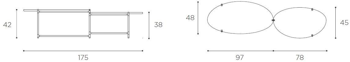 EPÒNIMO Регулируемый хрустальный журнальный столик Big sur Bs001  - Вид №5