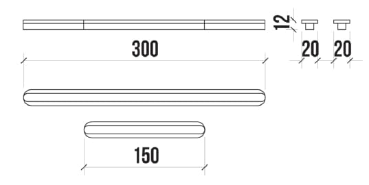 Мебельная ручка Corian® AMOSDESIGN LINIE 10 ARCH-00126351 - Вид №2