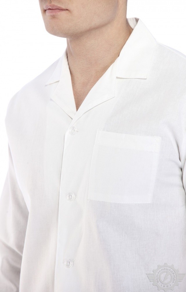 61723 Халат мужской белый  Медицинская одежда  размер 48-50/182-188 Спецодежда  - Вид №6