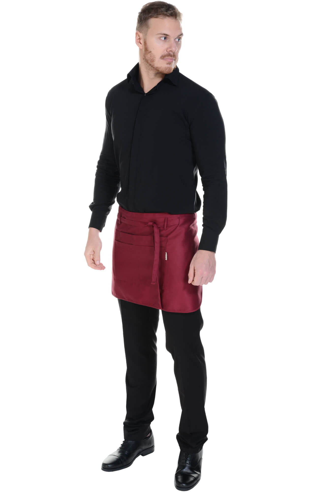 59926 Фартук  укороченный, цвет burgundy BARISTA  Одежда для официантов  размер  - Вид №11