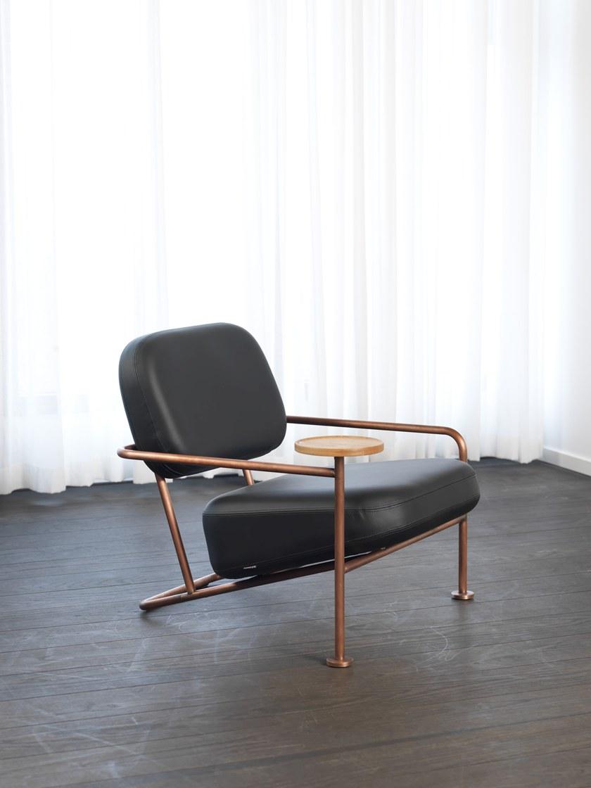 Blå Station Кожаное кресло с подлокотниками Åhus B30 Bla Station - Вид №12