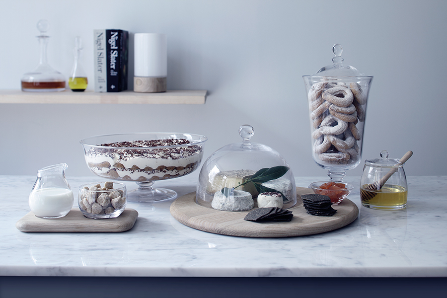 G1590-01-991 Блюдо со стеклянным куполом serve 20,5 х 25 см дуб LSA International  - Вид №2