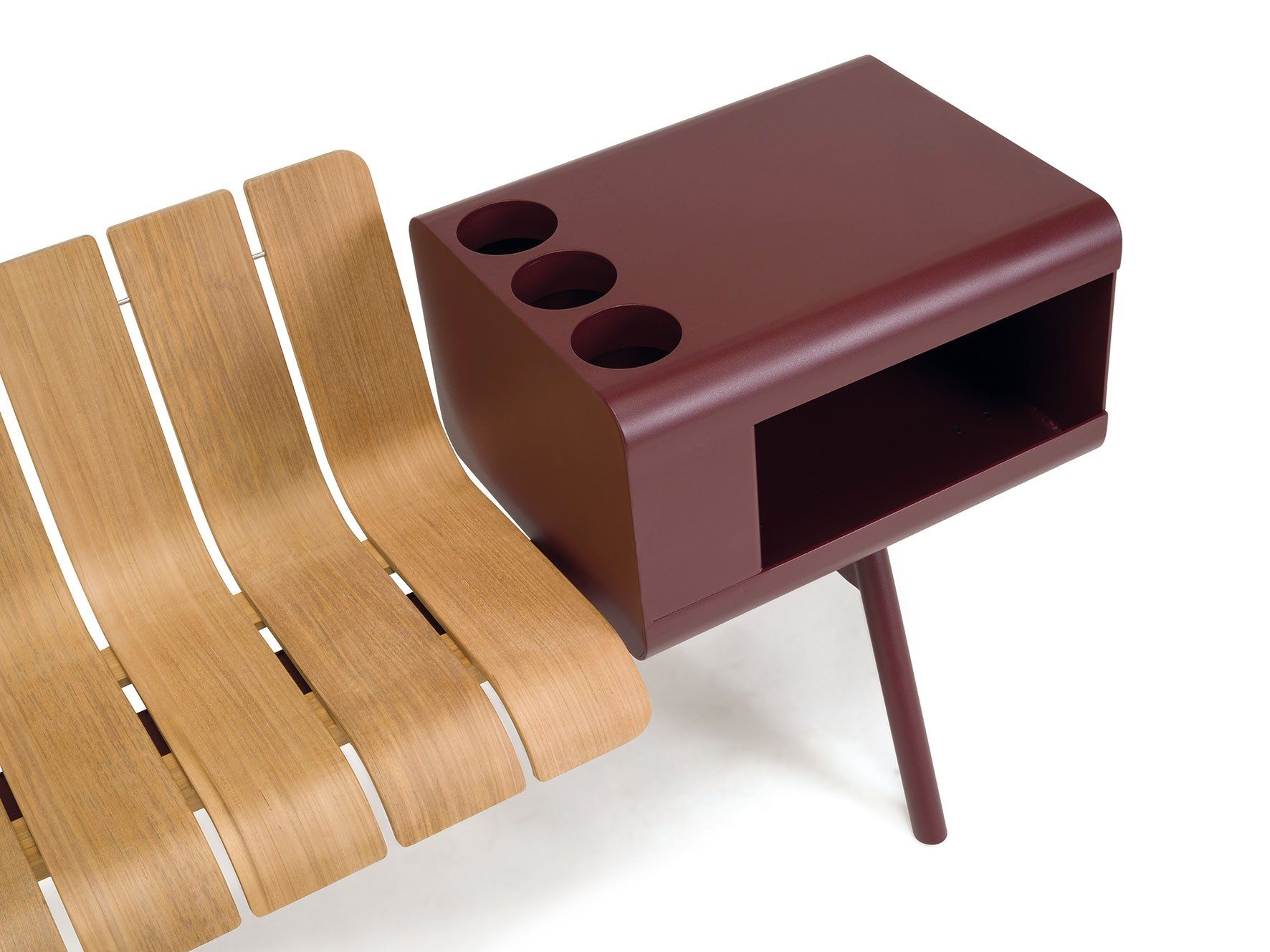 Алюминиевая и деревянная скамья со спинкой Ethimo Ace ARCH-00122616 - Вид №62