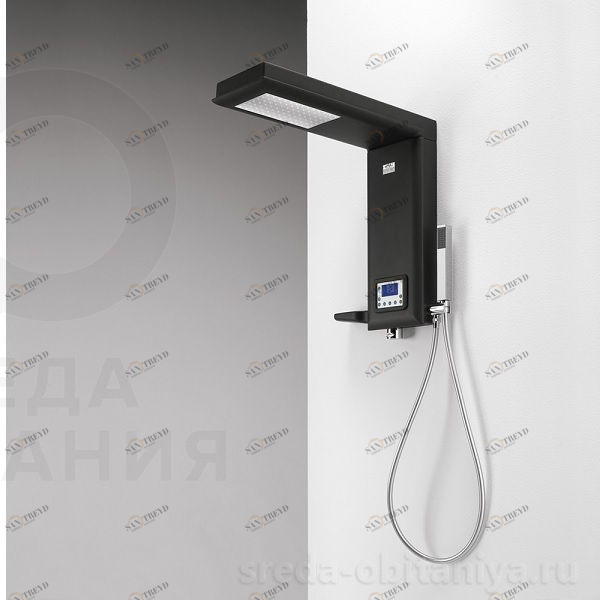 Душевая колонна Etoile Antracite 55 см с хромотерапией 4ETA2N0A Gruppo Geromin