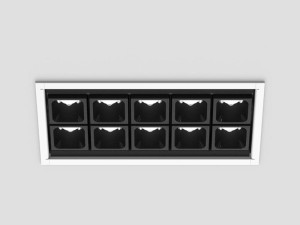 Несколько светодиодных утопленных прожекторов