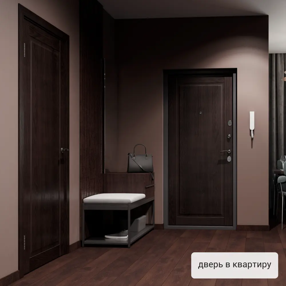 Дверь входная металлическая Страйд Пьемонт 860 мм правая цвет акация TOREX STLM-2168283 - Вид №17