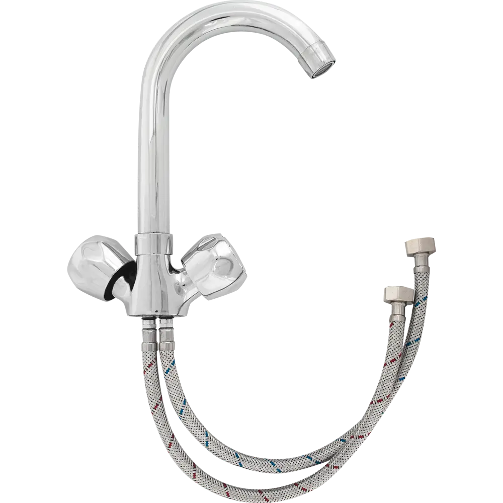 Смеситель для раковины Water Line Nostalgy двухвентильный цвет хром 11230477 STLM-2134350  - Вид №1