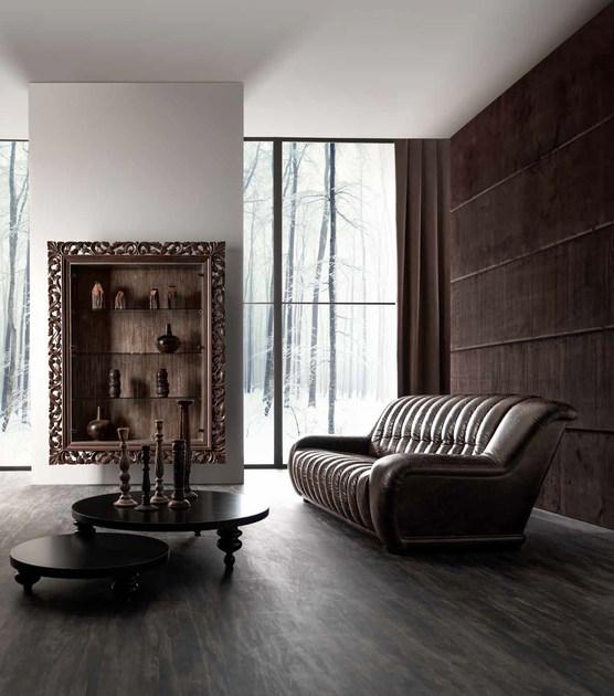 CorteZari 3-х местный кожаный диван Zoe gold 630 - Вид №3