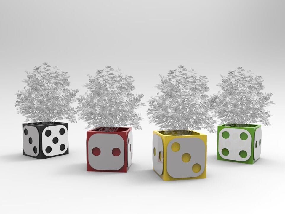 Квадратная стальная плантатор CITYSì DADI ARCH-00125549