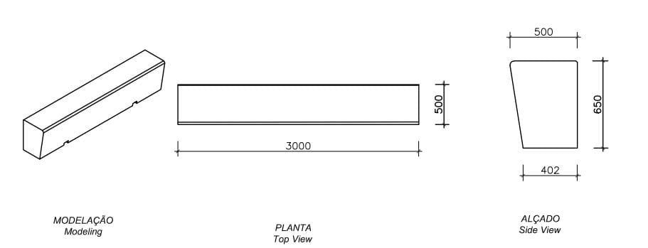 Бетонное наружное сиденье amop основы ARCH-00059117 - Вид №6