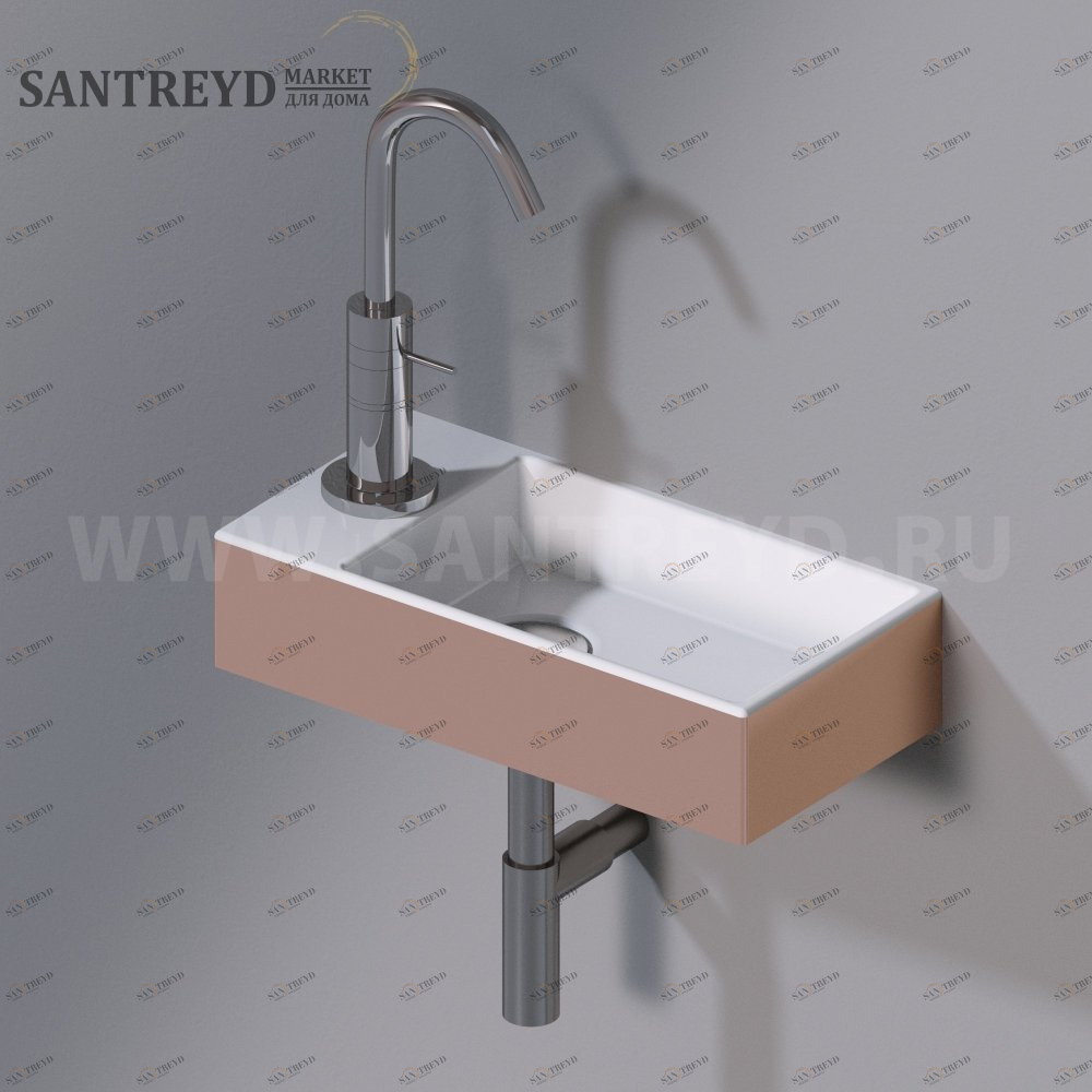 L319T0R1V3.257 Подвесная раковина настенная прямоугольная A. e T. Italia ACQUAFREDDA AeT ITALIA