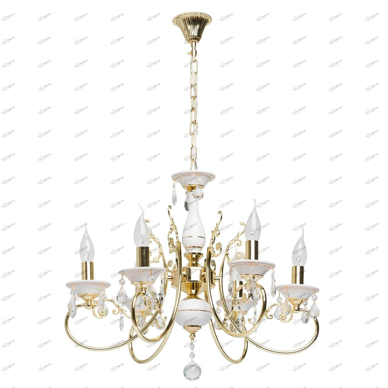 Подвесная люстра MW-Light Свеча 25 301018106 белая MW-LIGHT ДИЗАЙНЕРСКИЕ, СВЕЧА 185570 Белый 