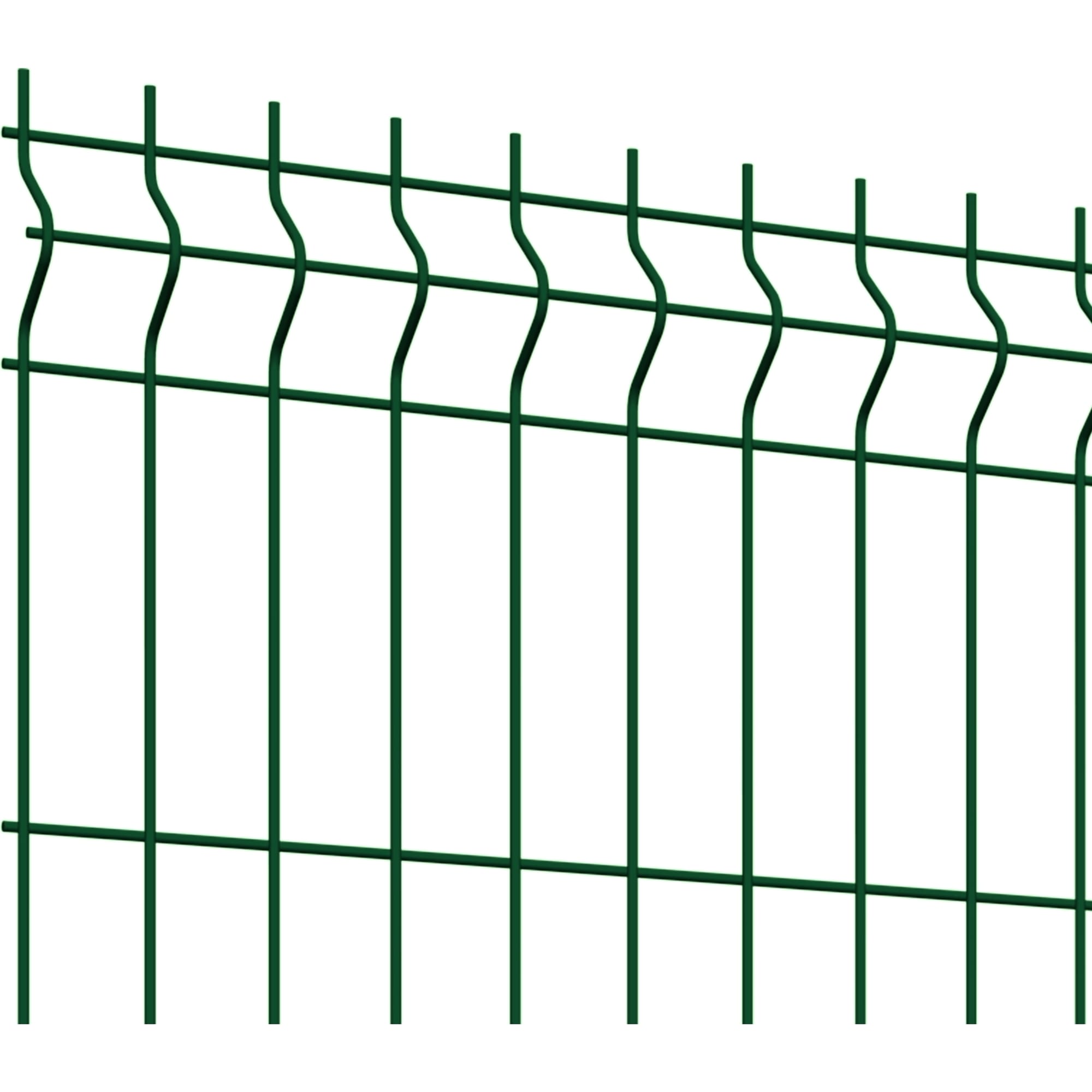 81990730 3D панель Profi для забора 2.03х2.5 м оцинкованная сталь зеленый Santreyd  - Вид №2