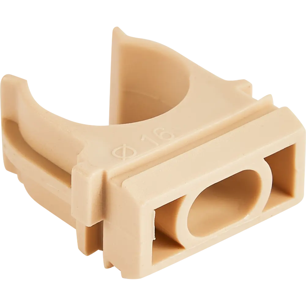 Santreyd Клипса для труб 16 мм коричневая, 10 шт - надежное крепление 88582230 STLM-1105850 - Вид №2