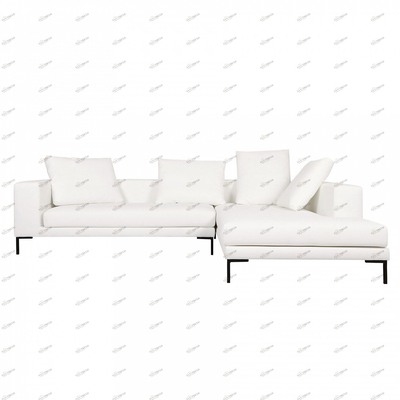 Диван Linnea трехместный угловой белый SITS ДИЗАЙНЕРСКИЕ, LINNEA 192113 Белый 