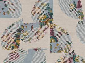 Ковер ручной работы из ткани