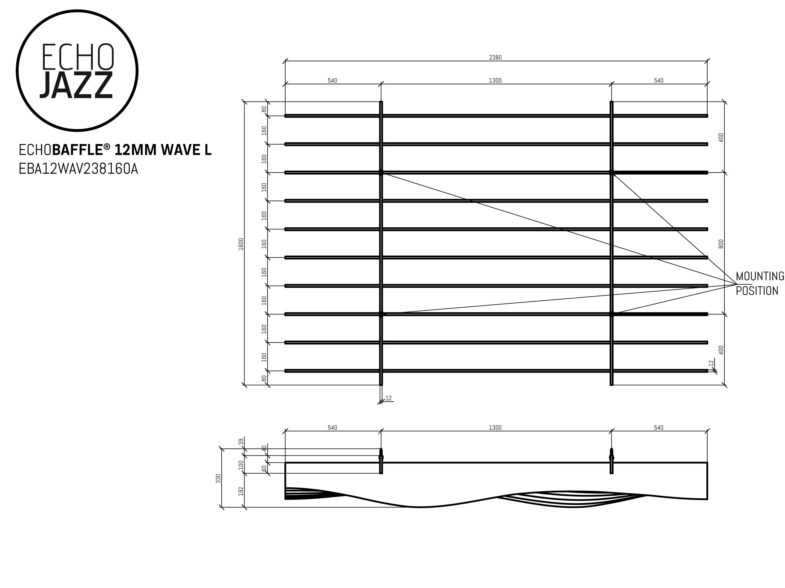 Акустическая подвесная панель из ПЭТ ECHOJAZZ ECHOBAFFLE® ARCH-00122533 - Вид №19