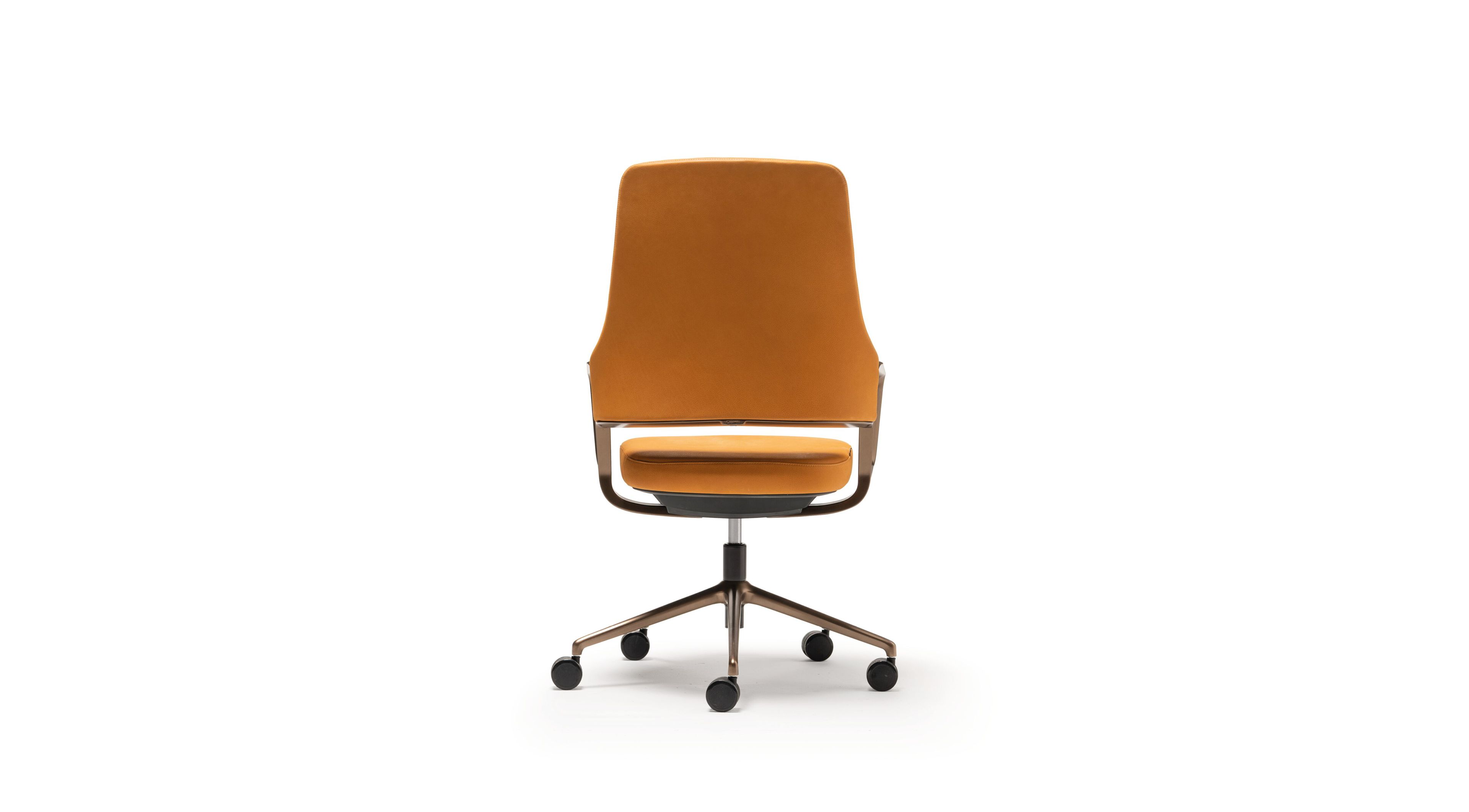 5-спицевое кожаное офисное кресло с колесами Quinti Sedute Aventador ARCH-00077386 - Вид №2