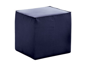 Кожаный квадратный пуф