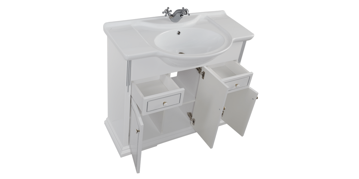 Комплект мебели Aquanet Тулуза 95 белый 00182036 - Вид №4