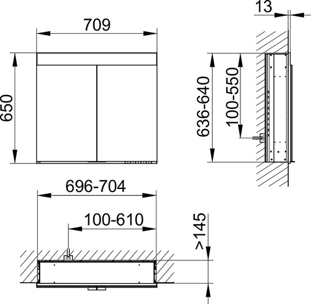 21541171301 Зеркальный шкаф KEUCO Edition 400 - Вид №2