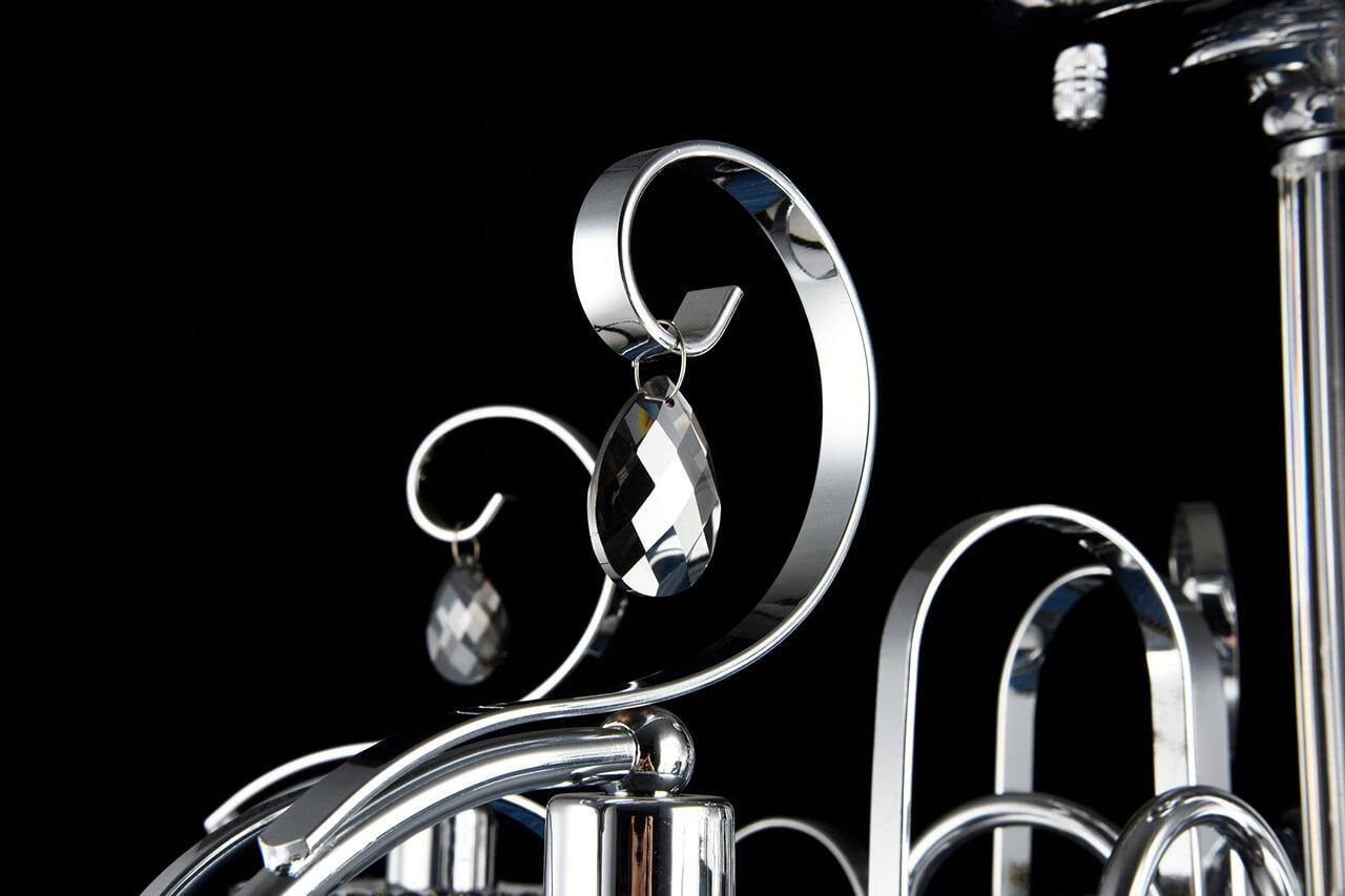 Потолочная люстра Freya Simone FR2020-CL-05-CH FREYA ДИЗАЙНЕРСКИЕ, SIMONE CHROME 187909 Белый  - Вид №1