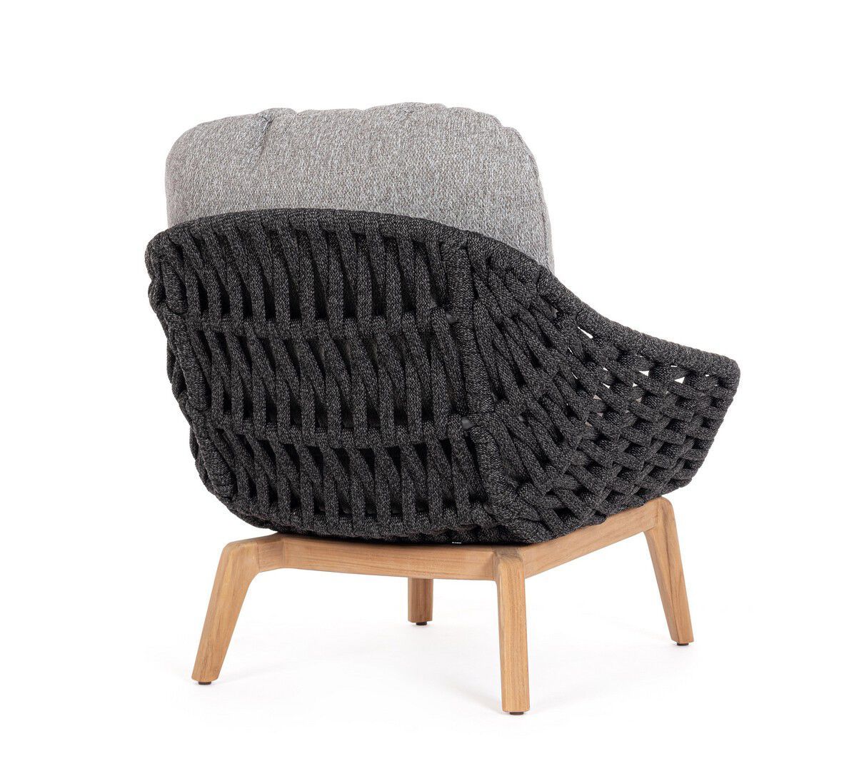 Веревочное и тканевое садовое кресло с подлокотниками BIZZOTTO Tamires ARCH-00119189 - Вид №6