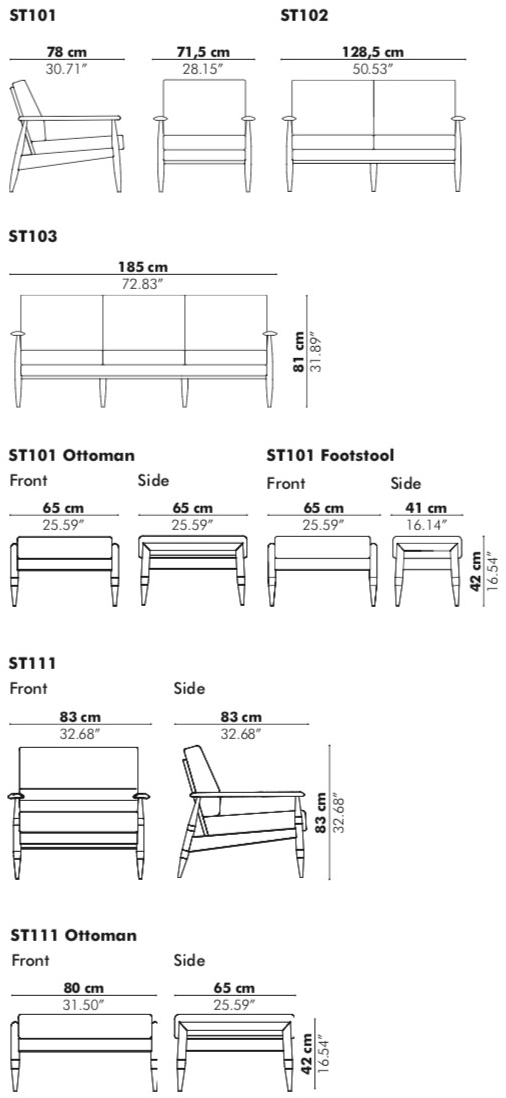 BuzziSpace 2-местный тканевый диван Buzzinordic sun-id-1466044 - Вид №3