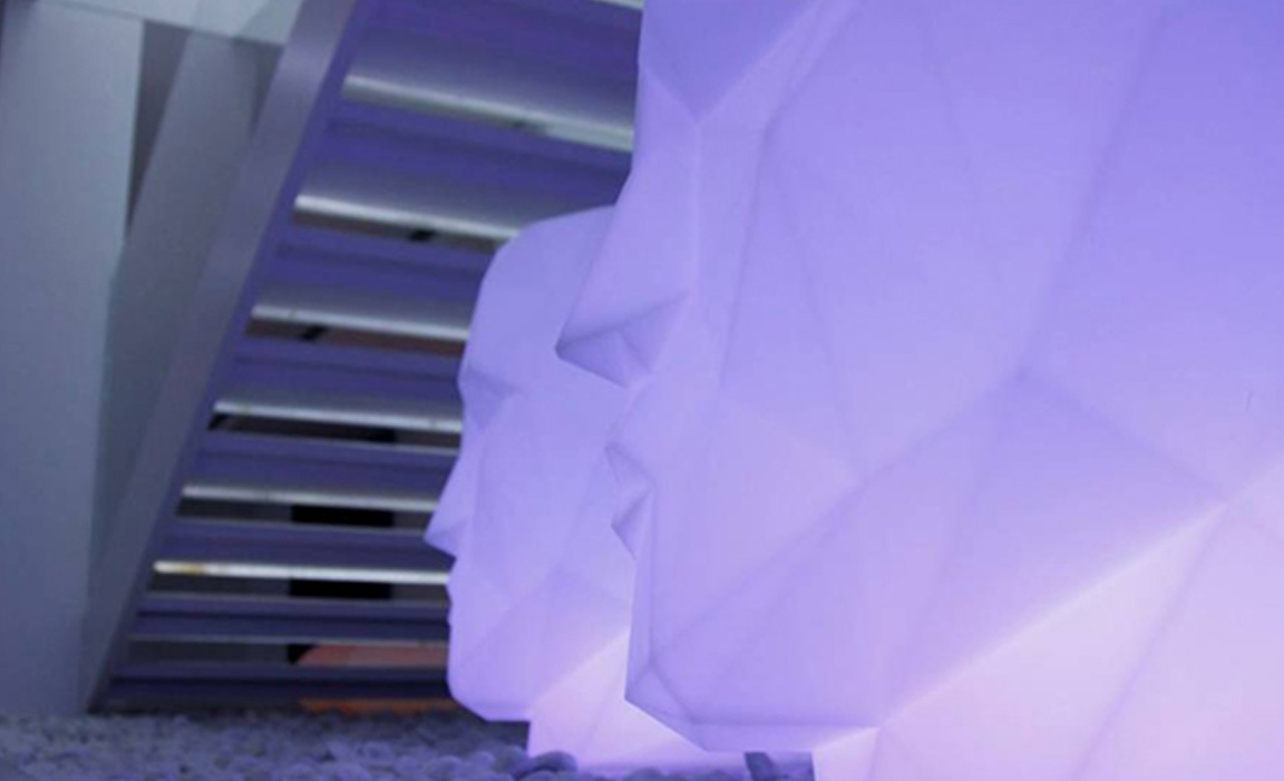 070492 Кашпо матовое светящееся LED RGBW Battery 70см Vondom Adan - Вид №6