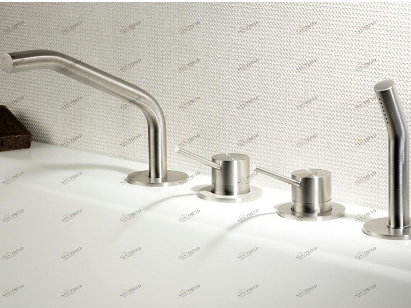 MINA Смеситель для ванны с переключателем и ручным душем Corsivo 11925