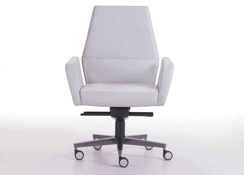 i 4 Mariani Кожаное кресло руководителя с подлокотниками на колесиках со средней спинкой Kefa sun-id-1465604 - Вид №4