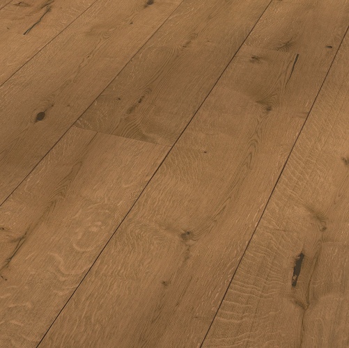 Широкий паркет Meister HD 300 Lindura Коньяк 8415 Дуб Рустик с брашью (Текстурированная) 2200х270 мм 2300200114 - Вид №1