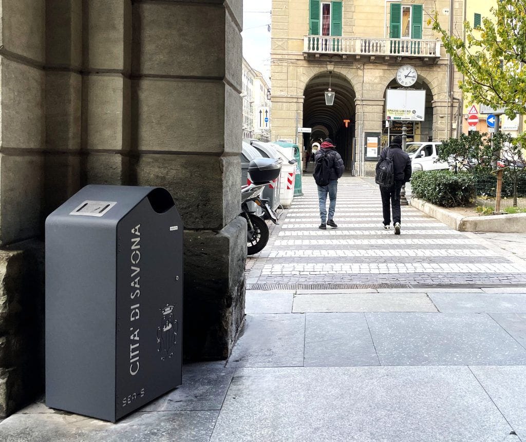 Стальная корзина для мусора с пепельницей Studio Città DUNA ARCH-00120918 - Вид №6