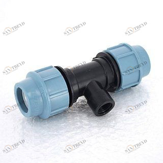 Тройник обжим-В 20 x 1/2" для труб ПНД UNIDELTA 1007020002