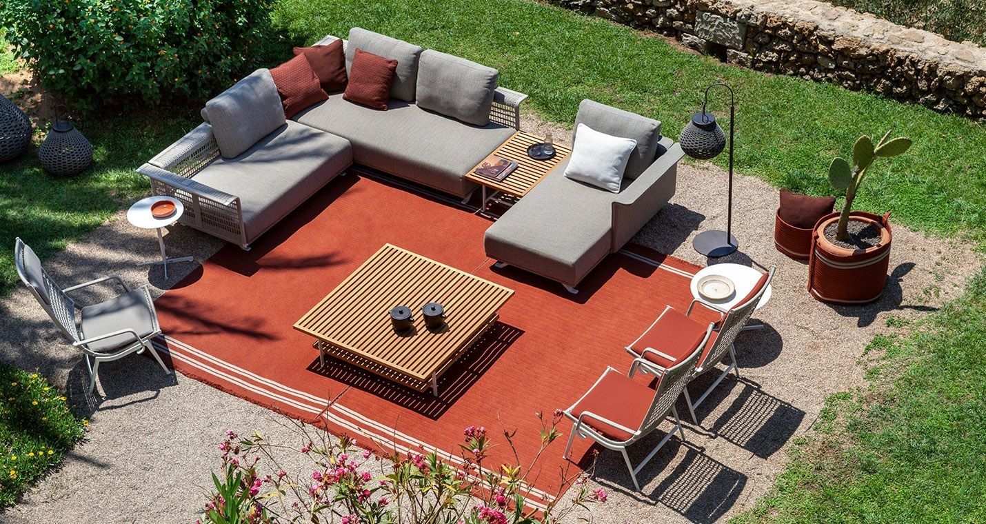 Открытый полипропилен прямоугольный сплошной цвет ковер Poltrona Frau Boundless Living Outdoor Collections ARCH-00075706 - Вид №2