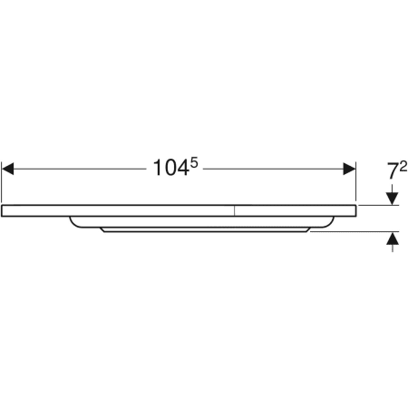 652220000 Пятиугольный душевой поддон Geberit Renova Geberit  - Вид №4