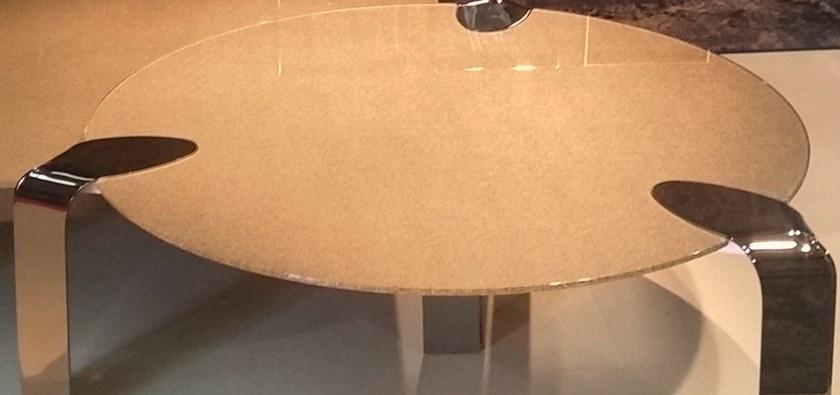 F.lli Orsenigo Круглый журнальный столик из хрусталя Flow Fl19 - Вид №2