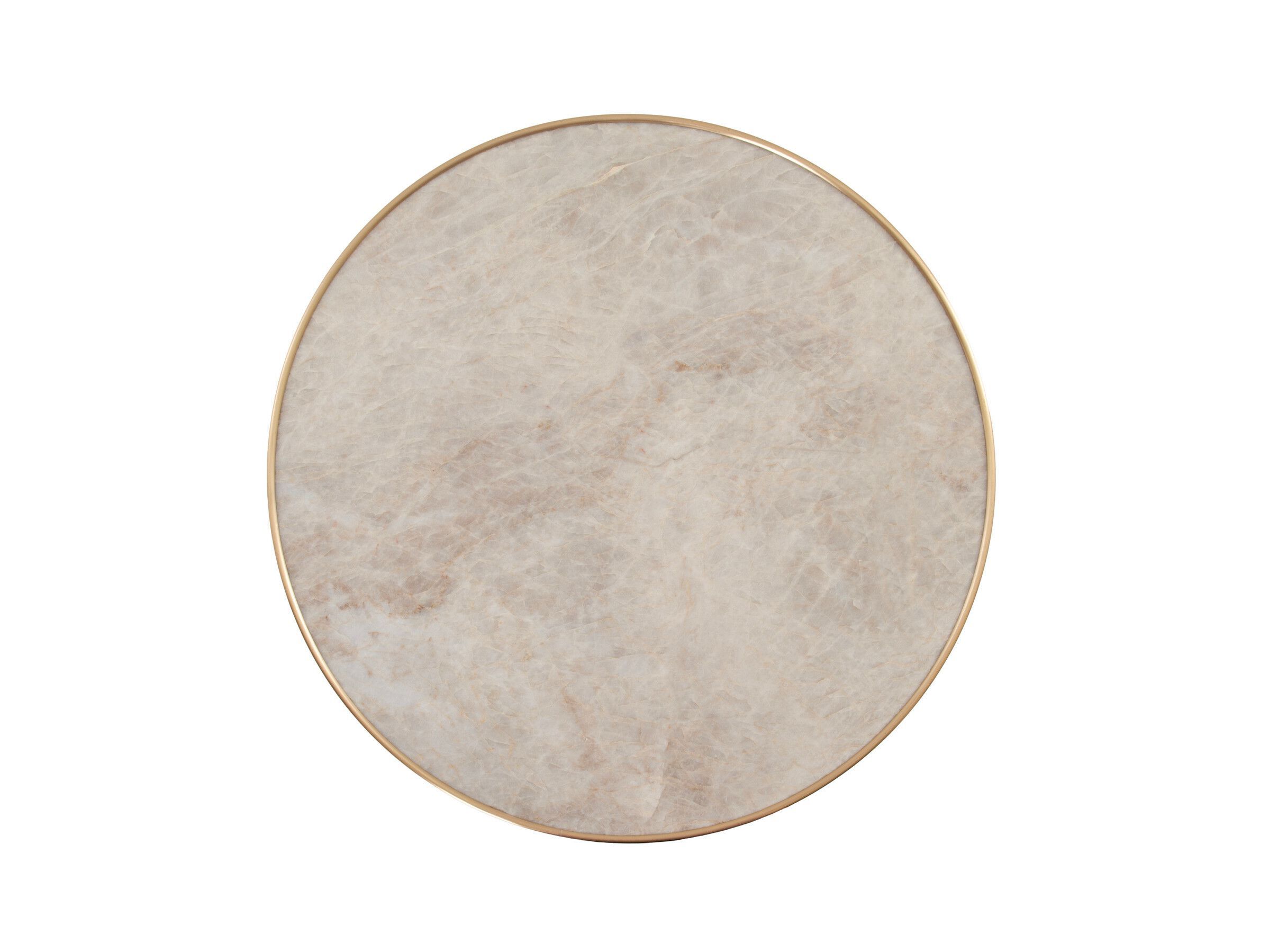 Круглый журнальный столик из мрамора и латуни Bellotti Ezio Charming ARCH-00118627 - Вид №1