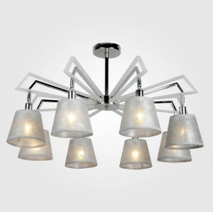 Потолочная люстра Eurosvet 60082/8 хром EUROSVET ДИЗАЙНЕРСКИЕ, ALICANTE 00-3888637 Серый