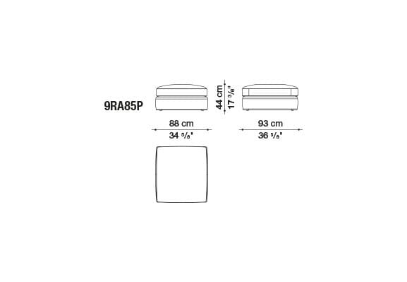 Угловой диван из ткани B&B Italia Ричард ARCH-00040927 - Вид №3