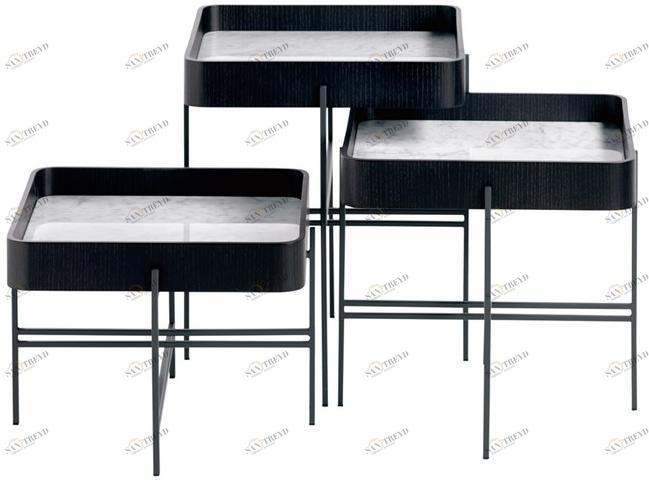 Potocco Квадратный журнальный столик с подносом Tray 872/tq