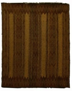 AFOLKI Прямоугольный коврик из дерева и кожи Tuareg St041tu