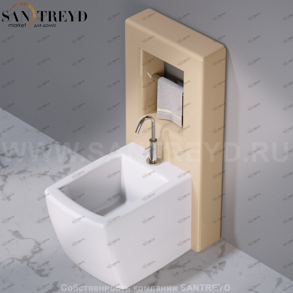 C302VX.110 Настенный керамический шкаф для биде напольное WALL A. e T. Italia AeT ITALIA